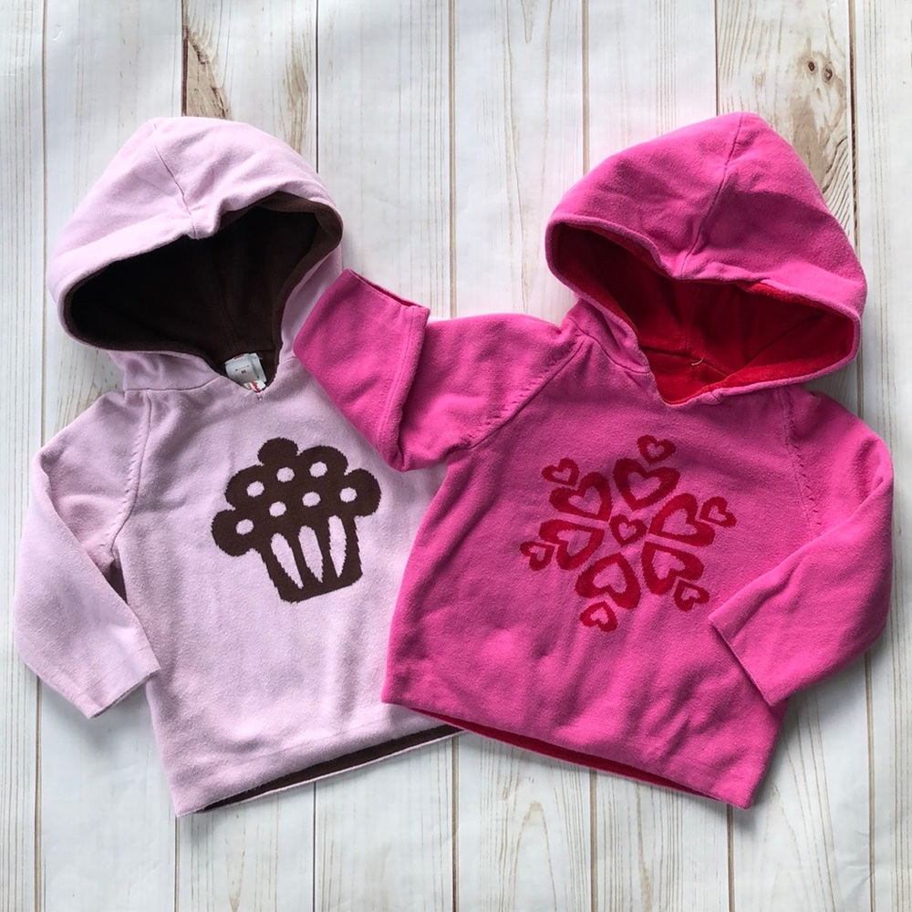 2 Hanna Anderson Girls Hoodies